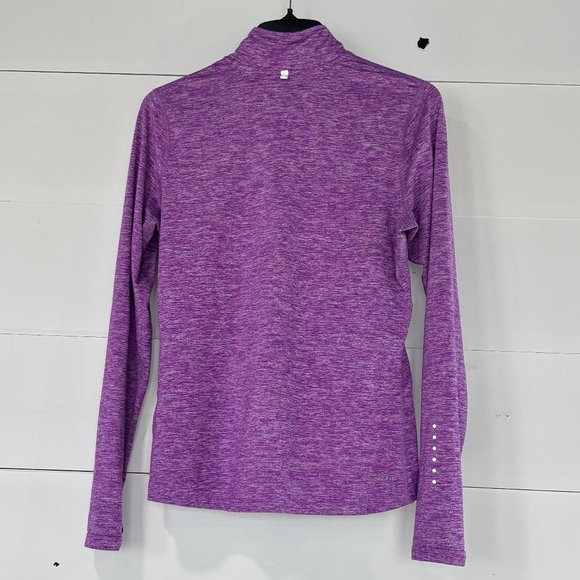 GUC Nike Dri Fit 1/4 Zip Running Element Long Sleeve Shirt Thumbholes - Picture 2 of 8